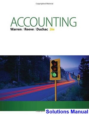 solutions manual for accounting 26th edition by warren