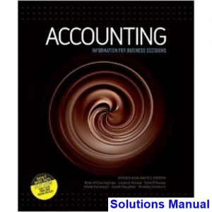 solutions manual for accounting information for business decisions 1st edition by cunningham