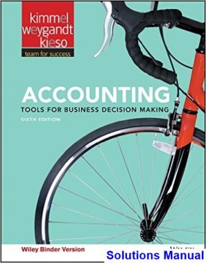 solutions manual for accounting tools for business decision making 6th edition by kimmel