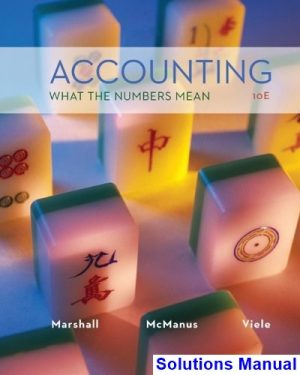 solutions manual for accounting what the numbers mean 10th edition by marshall