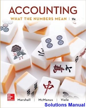 solutions manual for accounting what the numbers mean 11th edition by marshall