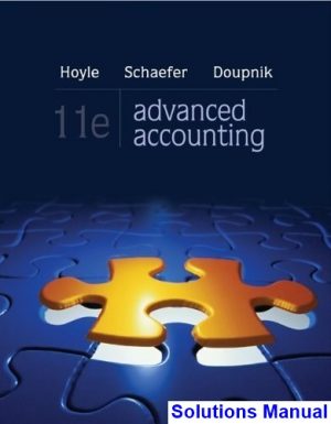 solutions manual for advanced accounting 11th edition by hoyle