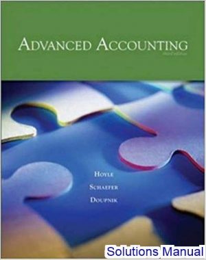 solutions manual for advanced accounting 9th edition by hoyle