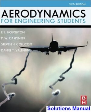 solutions manual for aerodynamics for engineering students 6th edition by houghton