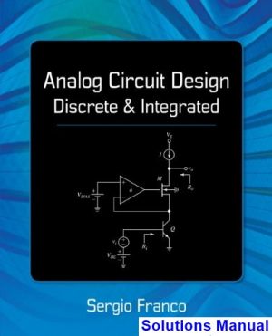 solutions manual for analog circuit design discrete and integrated 1st edition by franco