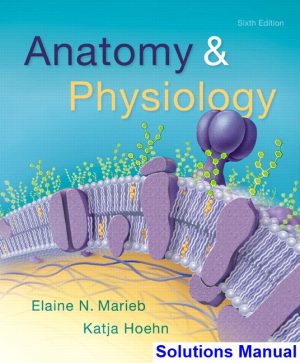 solutions manual for anatomy and physiology 6th edition by marieb ibsn 9780134201665