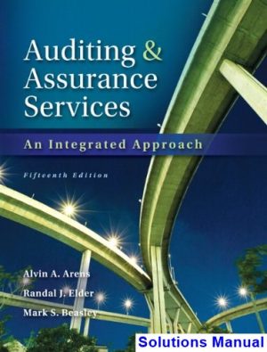 solutions manual for auditing and assurance services 15th edition by arens