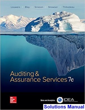 solutions manual for auditing and assurance services 7th edition by louwers ibsn 1259573281