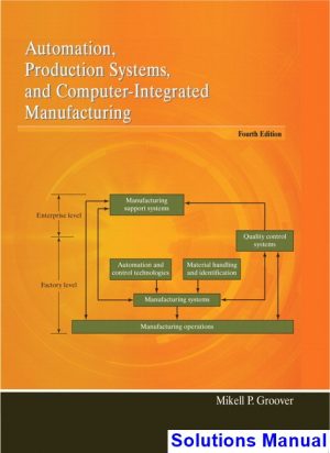 solutions manual for automation production systems and computer integrated manufacturing 4th edition by groover ibsn 9780133499612