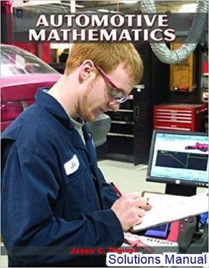 solutions manual for automotive mathematics 1st edition by rouvel