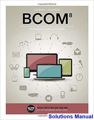 solutions manual for bcom 8th edition by lehman ibsn 9781305660861