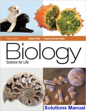 solutions manual for biology science for life 4th edition by belk
