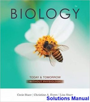 solutions manual for biology today and tomorrow without physiology 5th edition by starr ibsn 9781305117396