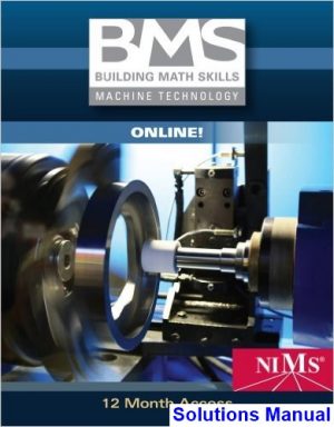solutions manual for building math skills online for machine technology printed access card 1st edition by delmar