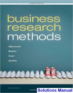 solutions manual for business research methods 9th edition by zikmund