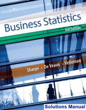 solutions manual for business statistics 3rd edition by sharpe