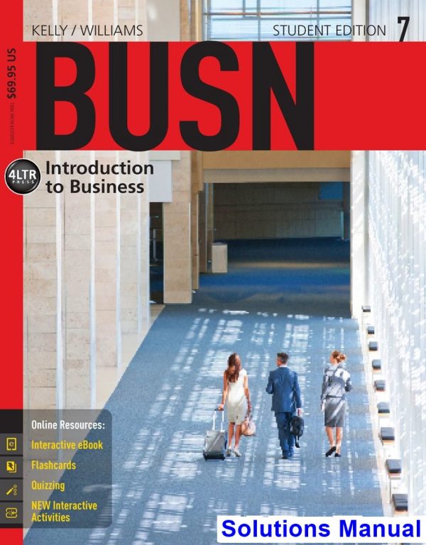 solutions manual for busn 7 7th edition by kelly
