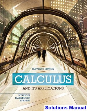 solutions manual for calculus and its applications 11th edition by bittinger ibsn 9780133795561