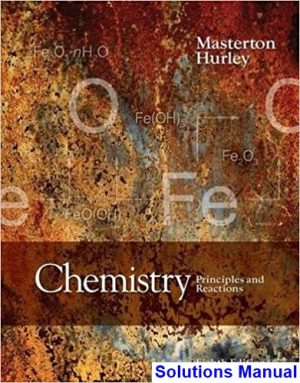 solutions manual for chemistry principles and reactions 8th edition by masterton ibsn 9781305079373