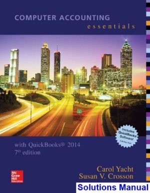 solutions manual for computer accounting essentials with quickbooks 2014 7th edition by yacht