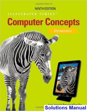 solutions manual for computer concepts illustrated introductory 9th edition by parsons