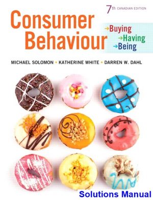 solutions manual for consumer behaviour buying having and being canadian 7th edition by solomon ibsn 9780134352671