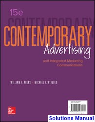 solutions manual for contemporary advertising and integrated marketing communications 15th edition by arens
