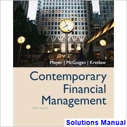 solutions manual for contemporary financial management 10th edition by moyer