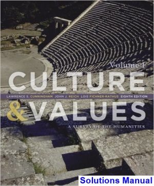 solutions manual for culture and values a survey of the humanities 8th edition by cunningham