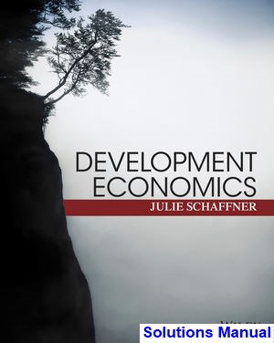 solutions manual for development economics theory empirical research and policy analysis 1st edition by schaffner