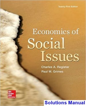 solutions manual for economics of social issues 21st edition by register