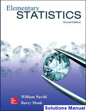 solutions manual for elementary statistics 2nd edition by navidi