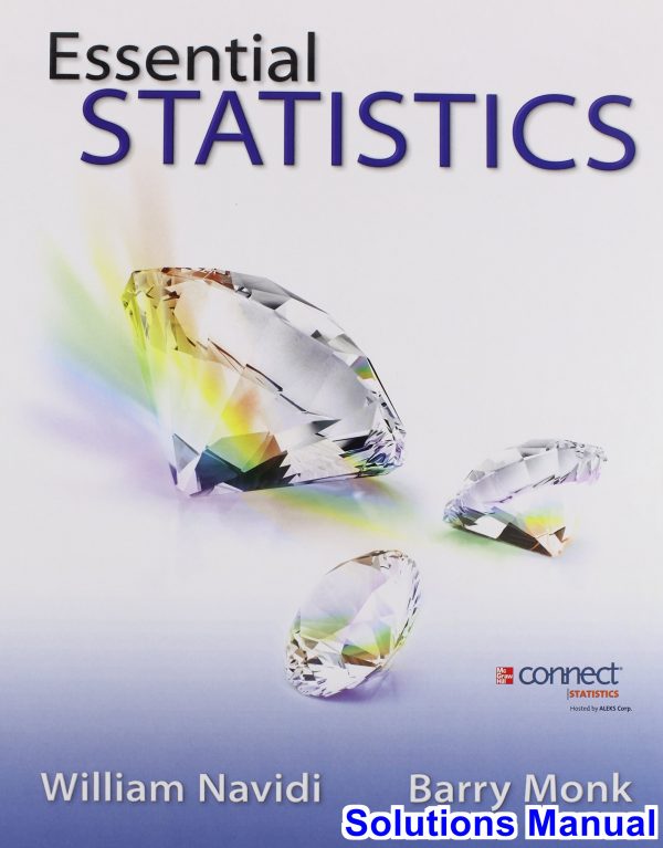 solutions manual for essential statistics 1st edition by navidi