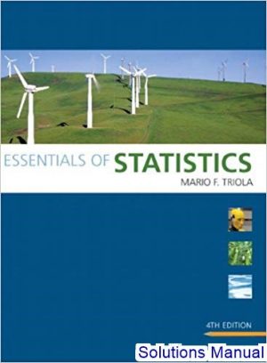 solutions manual for essentials of statistics 4th edition by triola