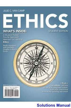 solutions manual for ethics 1st edition by camp