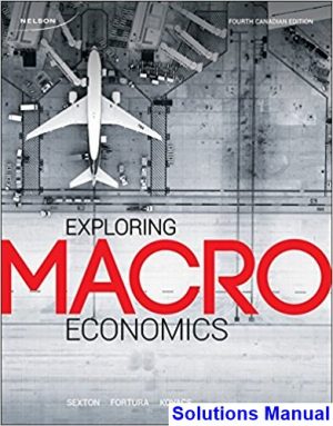 solutions manual for exploring macroeconomics canadian 4th edition by sexton ibsn 9780176531065