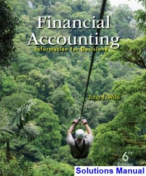 solutions manual for financial accounting information for decisions 6th edition by wild