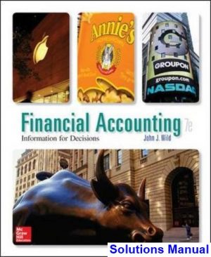 solutions manual for financial accounting information for decisions 7th edition by wild