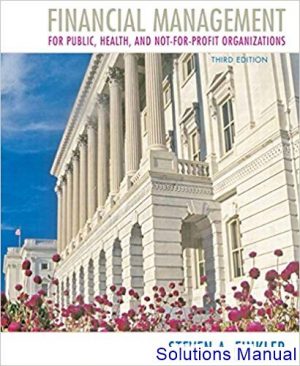 solutions manual for financial management for public health and not for profit organizations 3rd edition by finkler
