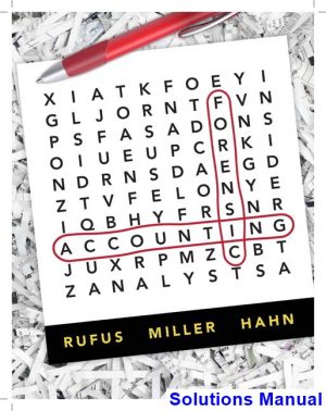 solutions manual for forensic accounting 1st edition by rufus