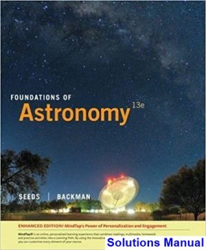 solutions manual for foundations of astronomy enhanced 13th edition by seeds ibsn 9781305957367