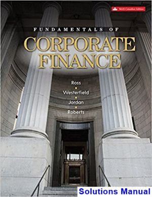 solutions manual for fundamentals of corporate finance canadian 9th edition by ross ibsn 1259087581