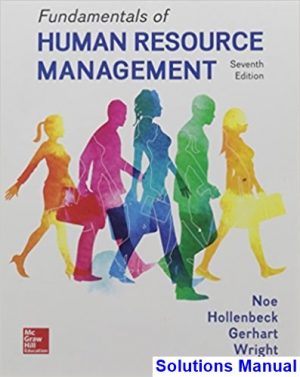 solutions manual for fundamentals of human resource management 7th edition by noe ibsn 1259686701