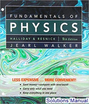 solutions manual for fundamentals of physics 9th edition by halliday