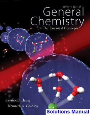 solutions manual for general chemistry the essential concepts 7th edition by chang