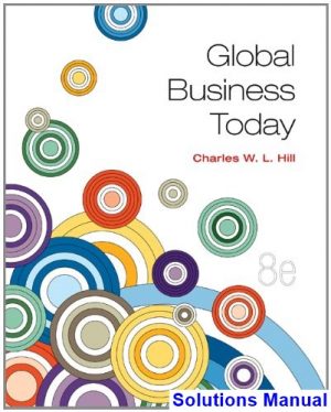solutions manual for global business today 8th edition by hill