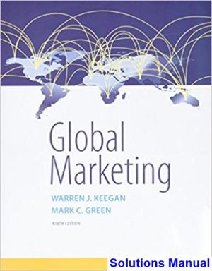 solutions manual for global marketing 9th edition by keegan ibsn 9780134472461