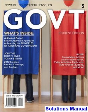 solutions manual for govt 5th edition by sidlow