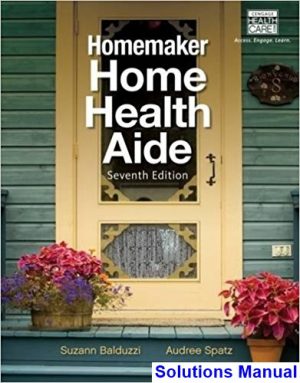 solutions manual for homemaker home health aide 7th edition by balduzzi ibsn 9781133691501