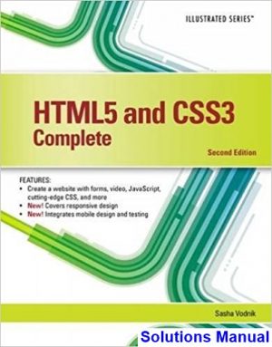 solutions manual for html5 and css3 illustrated complete 2nd edition by vodnik ibsn 9781305394049